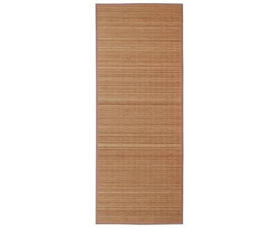 Carpetă dreptunghiulară din bambus 150 x 200 cm, maro, 2 image