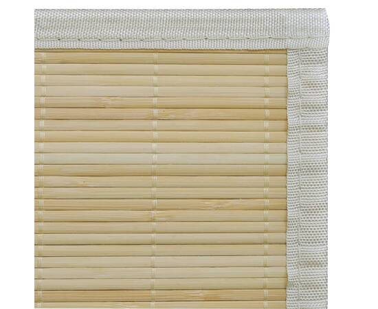Carpetă dreptunghiulară din bambus natural, 120 x 180 cm, 6 image