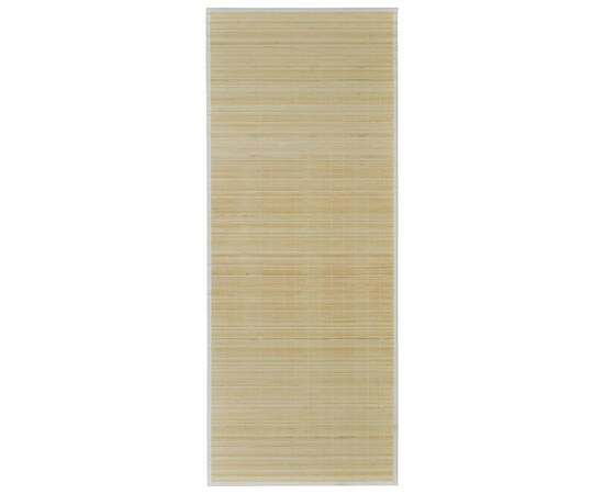 Carpetă dreptunghiulară din bambus natural, 150 x 200 cm, 2 image