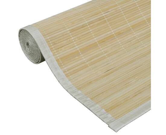 Carpetă dreptunghiulară din bambus natural, 80 x 300 cm, 5 image