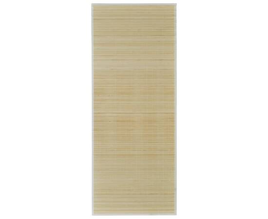 Covor din bambus, 100 x 160 cm, natural, 2 image