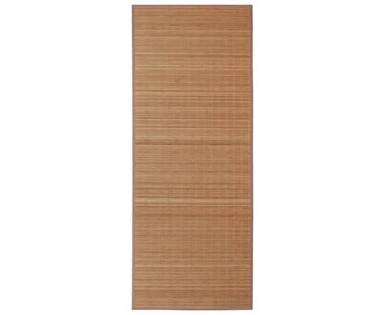 Covor din bambus 100x160 cm maro, 2 image