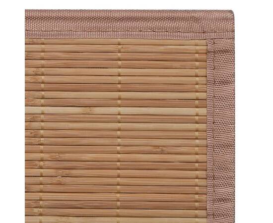 Covor din bambus 100x160 cm maro, 6 image