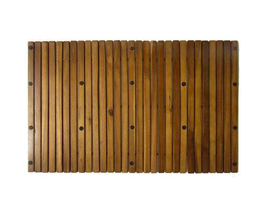 Covor pentru baie din lemn de salcâm 80 x 50 cm, 2 buc., 4 image