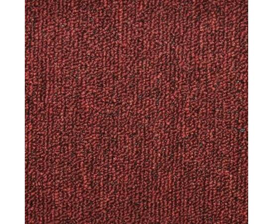 Covorașe pentru trepte scară, 15 buc., roșu, 56x17x3 cm, 8 image