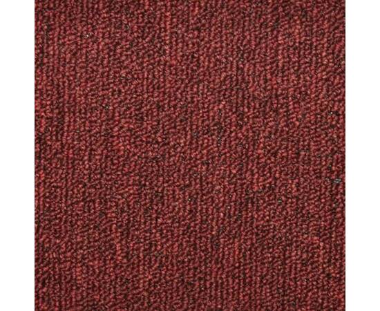 Covorașe pentru trepte scară, 15 buc., roșu, 65x24x4 cm, 8 image