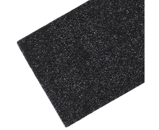 Covorașe de scări autoadezive, 15 buc., negru, 76x20 cm, 6 image