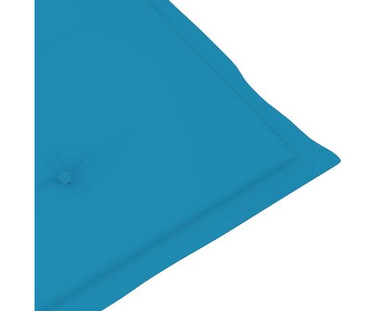 Pernă de șezlong, albastru, (75+105) x 50x3 cm, 7 image