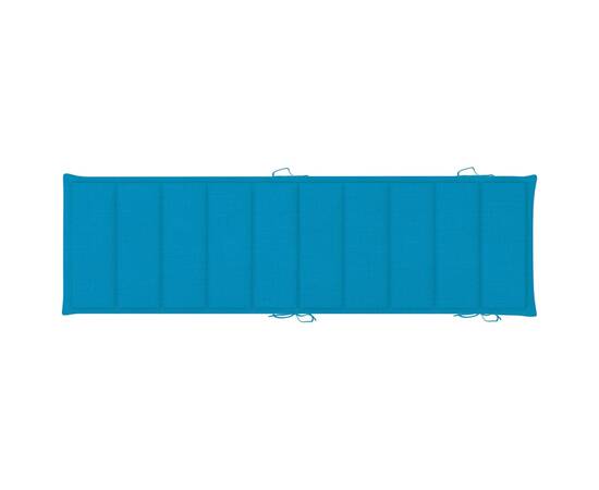 Pernă de șezlong, albastru, 186x58x4 cm, 5 image