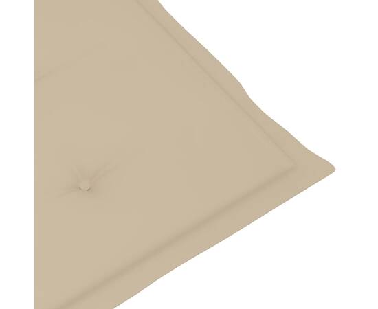 Pernă de șezlong, bej, (75+105)x 50x3 cm, 7 image