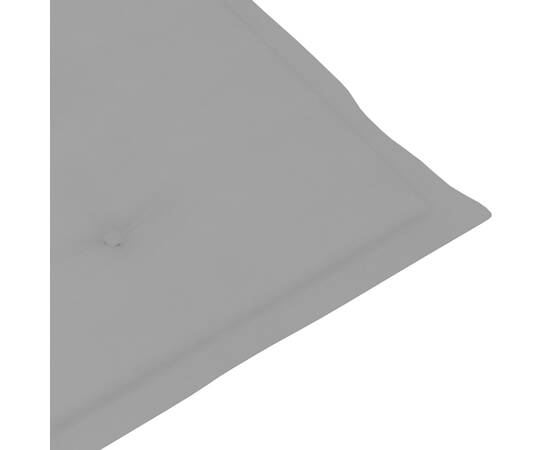 Pernă de șezlong, gri, (75+105)x 50x3 cm, 7 image