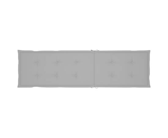 Pernă de șezlong, gri, (75+105)x 50x3 cm, 6 image