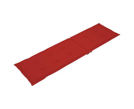 Pernă de șezlong, roșu, (75+105)x 50x3 cm, 5 image