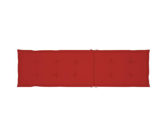 Pernă de șezlong, roșu, (75+105)x 50x3 cm, 6 image