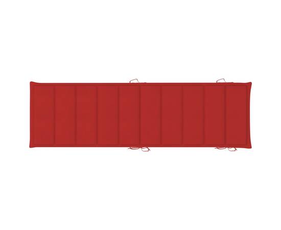Pernă de șezlong, roșu, 186x58x3 cm, 4 image