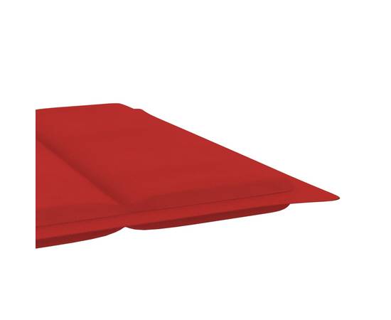 Pernă de șezlong, roșu, 186x58x3 cm, 5 image