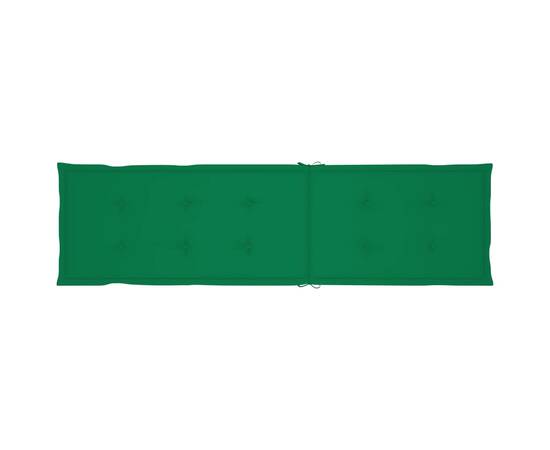 Pernă de șezlong, verde, (75+105)x 50x3 cm, 6 image