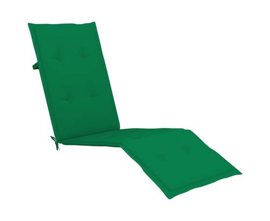 Pernă de șezlong, verde, (75+105)x 50x3 cm, 3 image