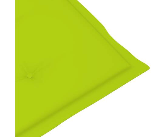 Pernă de șezlong, verde aprins, (75+105)x 50x3 cm, 7 image