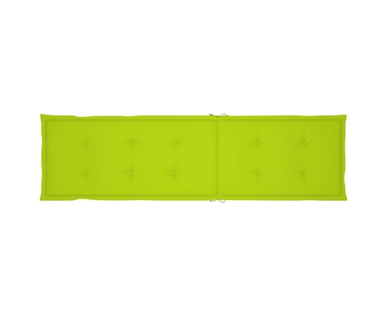 Pernă de șezlong, verde aprins, (75+105)x 50x3 cm, 6 image