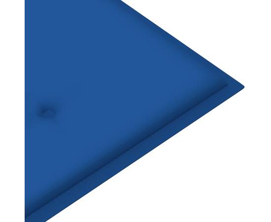 Pernă pentru bancă grădină, albastru regal, 100x50x5 cm, textil, 3 image