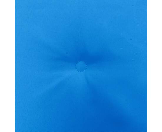 Perne scaun de grădină, 4 buc., albastru, 50x50x3 cm, textil, 2 image