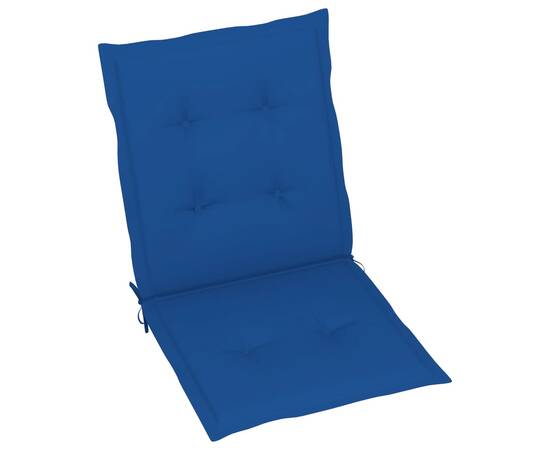 Perne scaun de grădină, 4 buc., albastru regal, 100 x 50 x 4 cm, 2 image