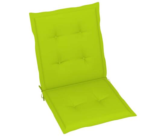 Perne scaun de grădină, 4 buc., verde aprins, 100 x 50 x 4 cm, 2 image