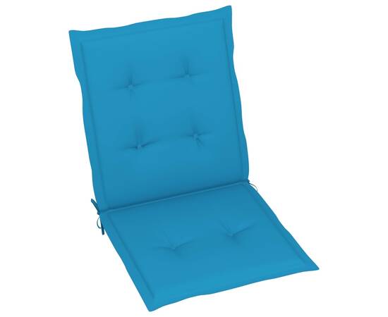 Perne scaun de grădină, 6 buc., albastru, 100 x 50 x 4 cm, 2 image