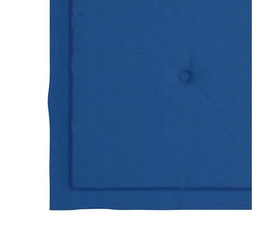 Perne scaun grădină, 4 buc., albastru regal, 50x50x3 cm, textil, 4 image