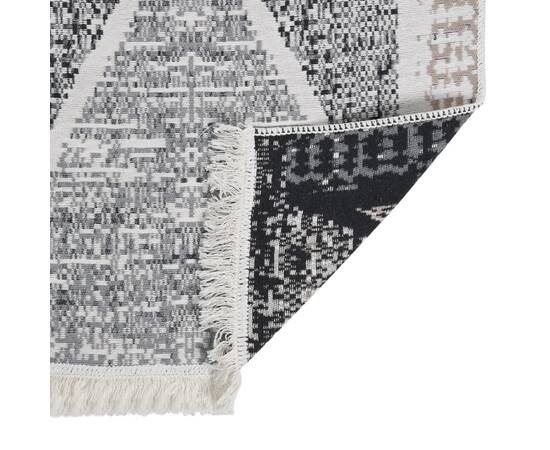 Covor, negru și gri, 120x180 cm, bumbac, 5 image