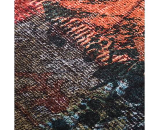 Covor lavabil, mozaic multicolor, 160x230 cm, antiderapant, 4 image