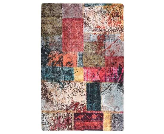 Covor lavabil, mozaic multicolor, 80x150 cm, antiderapant