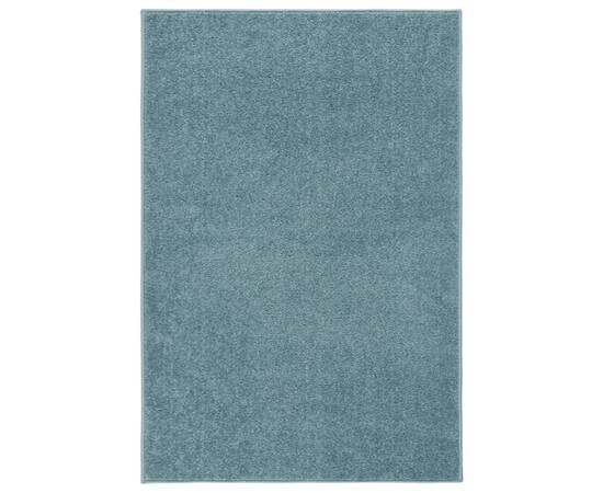 Covor cu fire scurte, albastru, 160x230 cm