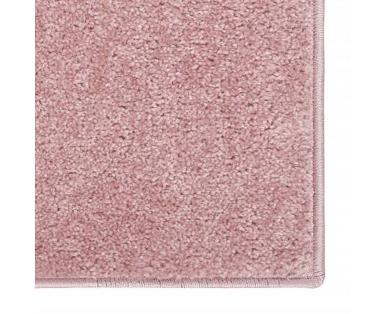 Covor cu fire scurte, roz, 160x230 cm, 4 image