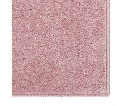Covor cu fire scurte, roz, 240x340 cm, 4 image