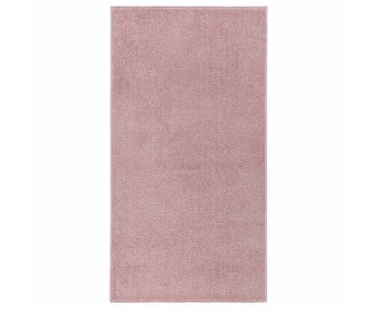Covor cu fire scurte, roz, 80x150 cm