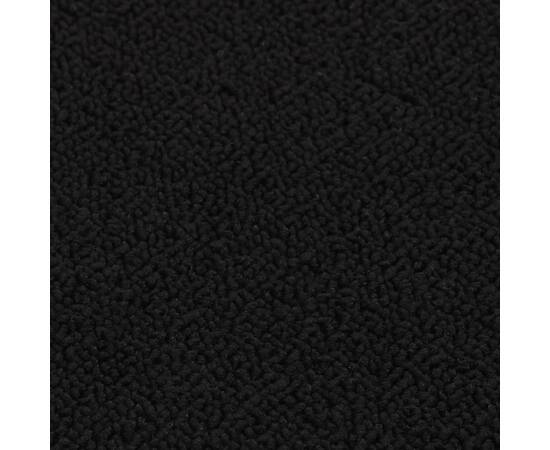 Covorașe de scări, 15 buc., negru, 60x25 cm, dreptunghiular, 5 image