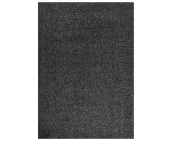 Covor shaggy, fir lung, antracit, 120x170 cm, 2 image