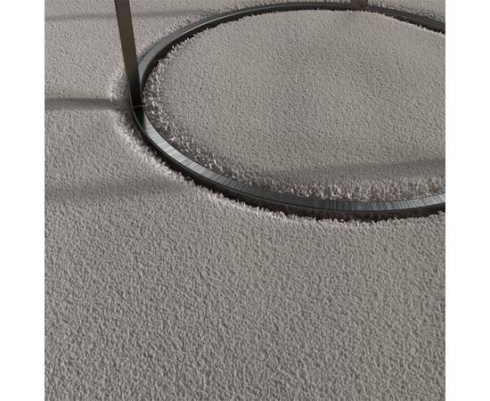 Covor shaggy, fir lung, gri, 120x170 cm, 4 image