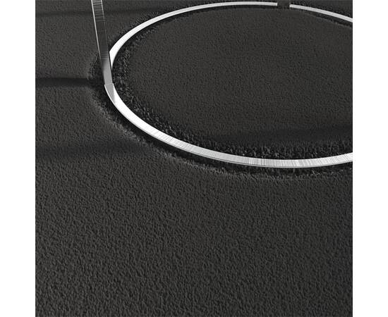 Covor shaggy, fir lung, negru, 200x290 cm, 4 image