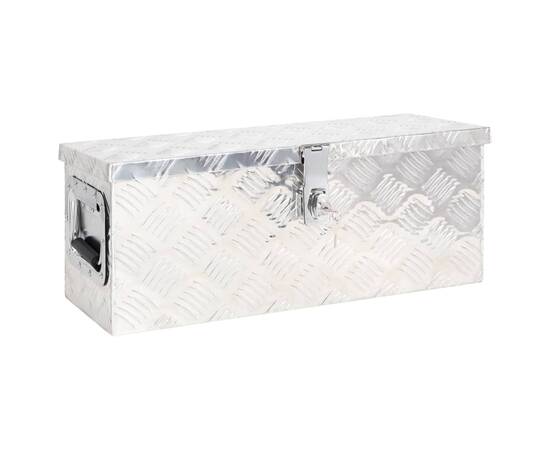 Cutie de depozitare, argintiu, 60x23,5x23 cm, aluminiu