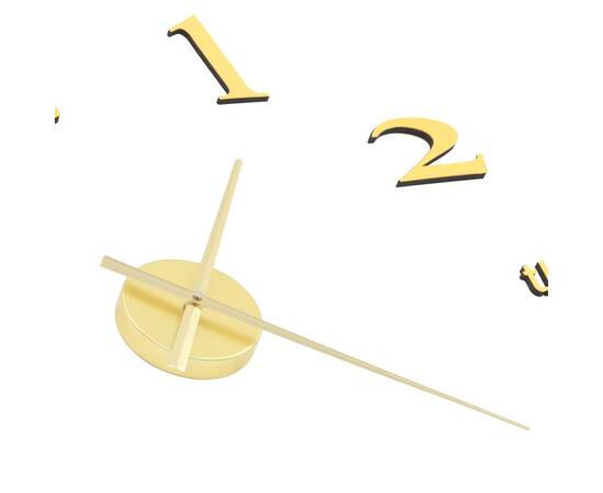 Ceas de perete 3d, auriu, 100 cm, xxl, design modern, 5 image