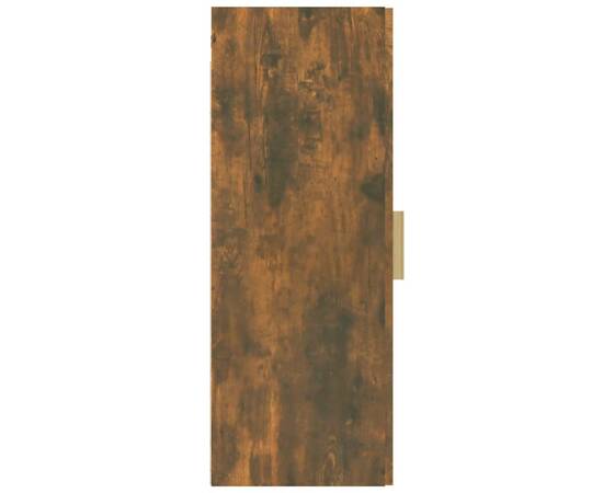 Dulap de perete suspendat, stejar fumuriu, 34,5x34x90 cm, 8 image