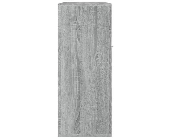 Servantă, sonoma gri, 60x30x75 cm, lemn prelucrat, 8 image
