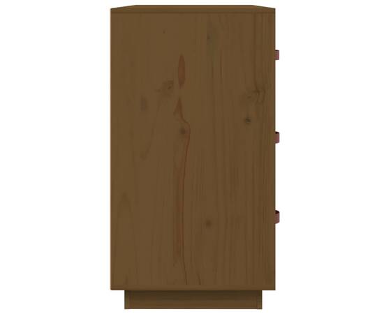 Servantă, maro miere, 80x40x75 cm, lemn masiv de pin, 5 image
