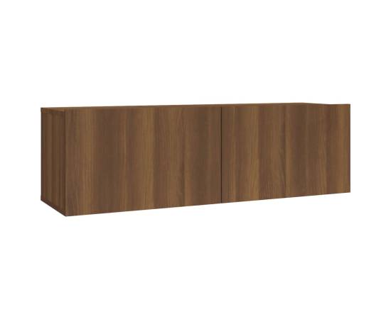 Set dulapuri tv, 2 piese, stejar maro, lemn prelucrat, 6 image