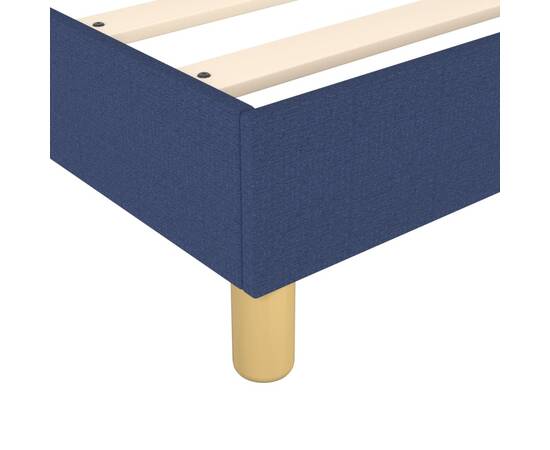 Cadru de pat box spring, albastru, 180x200 cm, textil, 7 image
