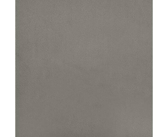 Cadru de pat box spring, gri deschis, 160x200 cm, catifea, 8 image
