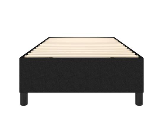 Cadru de pat box spring, negru, 90x200 cm, textil, 5 image